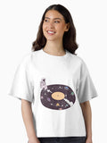 space cd Boxy T Shirt Boxy T Shirt Comfort Fit Relaxed Style