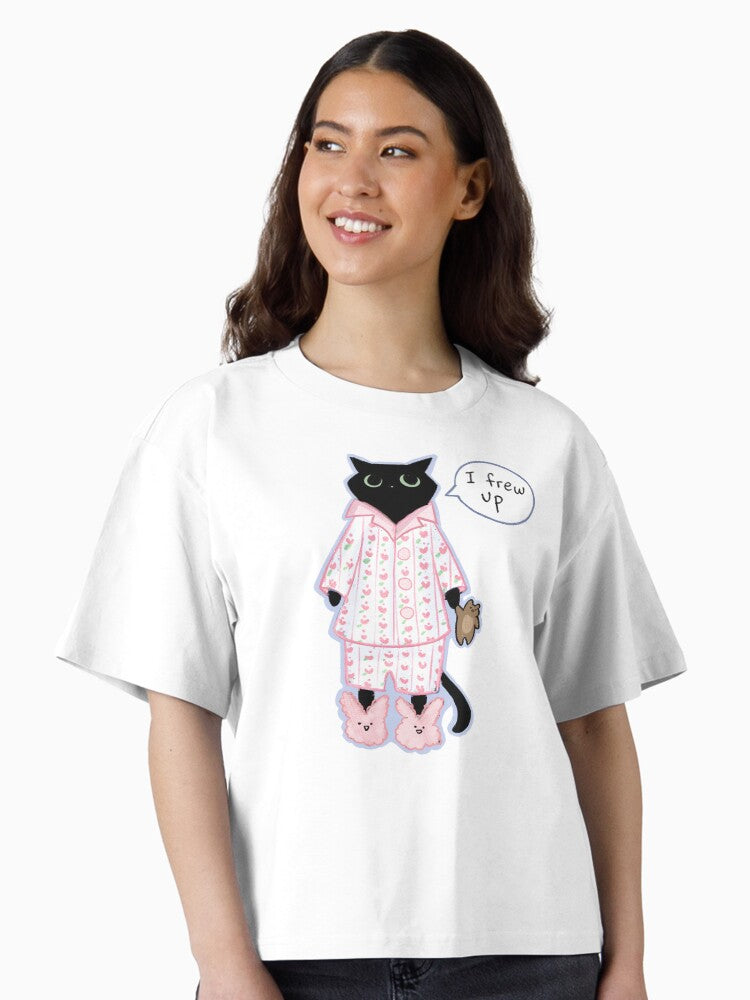 mom i frew up Boxy T Shirt Boxy T Shirt Comfort Fit Relaxed Style