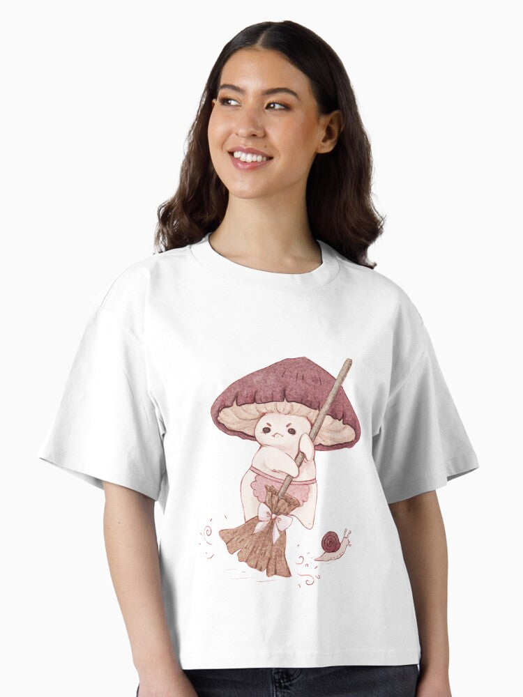 Angy mushroom does not like to clean Boxy T Shirt Boxy T Shirt Trending US Relaxed Style