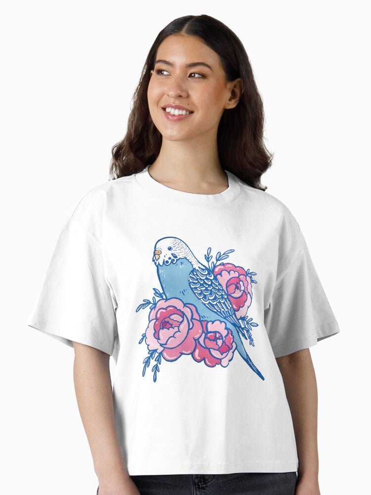 Pastel Budgie Boxy T Shirt Boxy T Shirt Streetwear Style Daily Wear