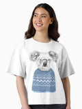 Winter koala Boxy T Shirt Boxy T Shirt Premium Print Daily Wear