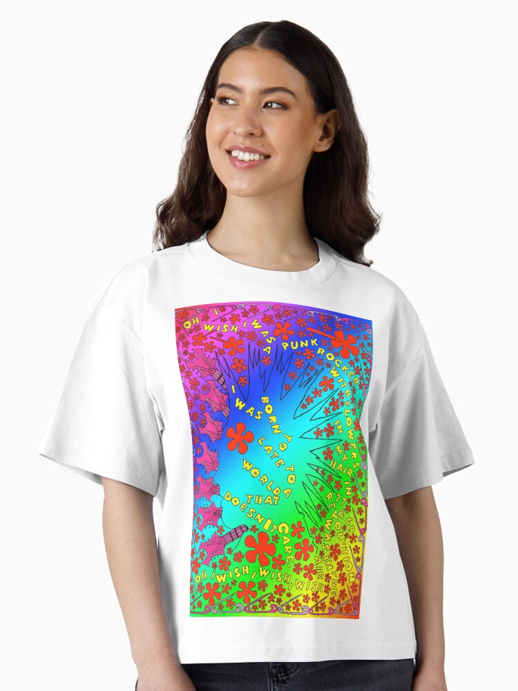 Wish i was a Punk rocker Boxy T Shirt Boxy T Shirt Trending US Gift Ready