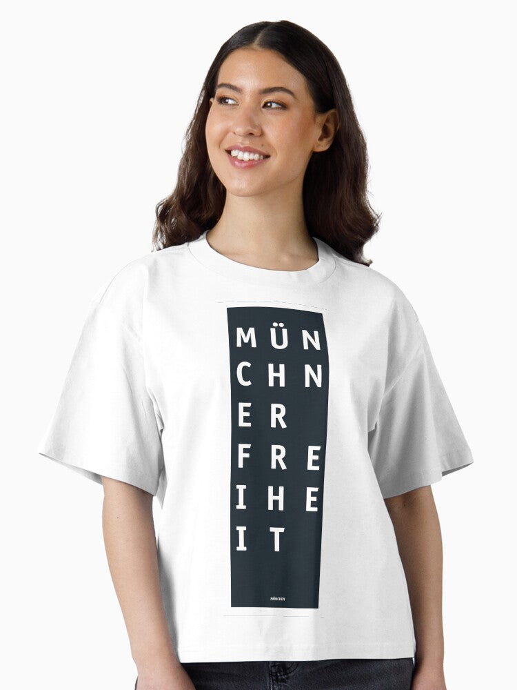 Munchner Freiheit MUNCHEN Boxy T Shirt Boxy T Shirt Viral TikTok Daily Wear
