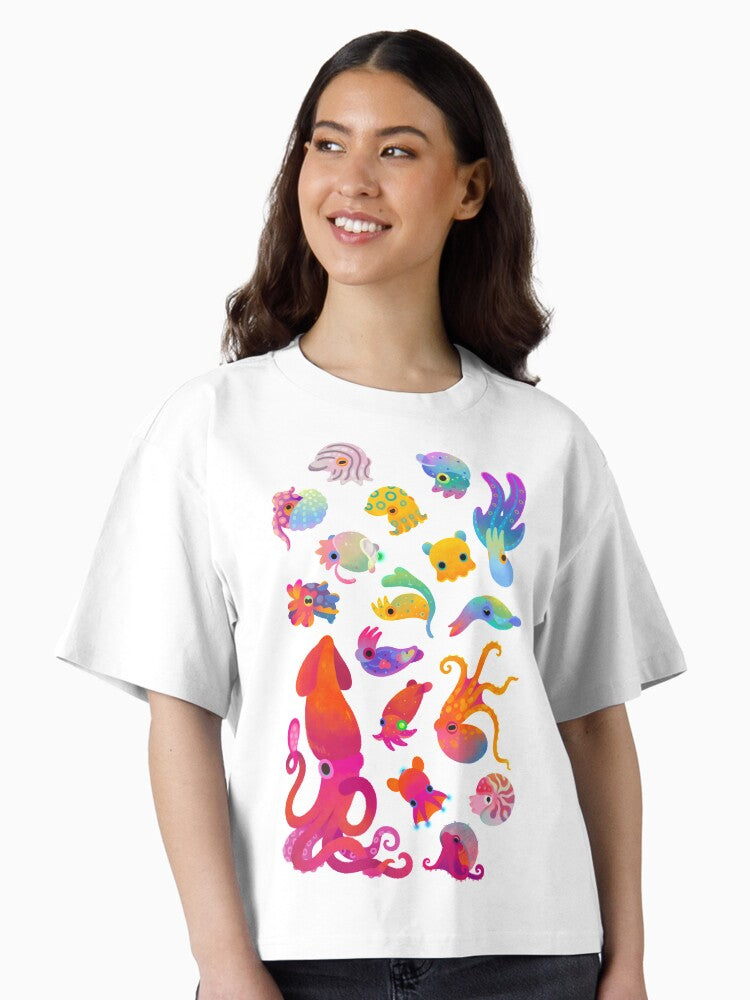 Cephalopod Boxy T Shirt Boxy T Shirt Viral TikTok Boxy Fit