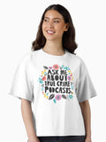 Ask Me About True Crime Podcasts Boxy T Shirt Boxy T Shirt Comfort Fit Relaxed Style