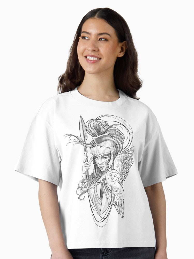 Athena goddess Boxy T Shirt Boxy T Shirt Trending US Gift Ready