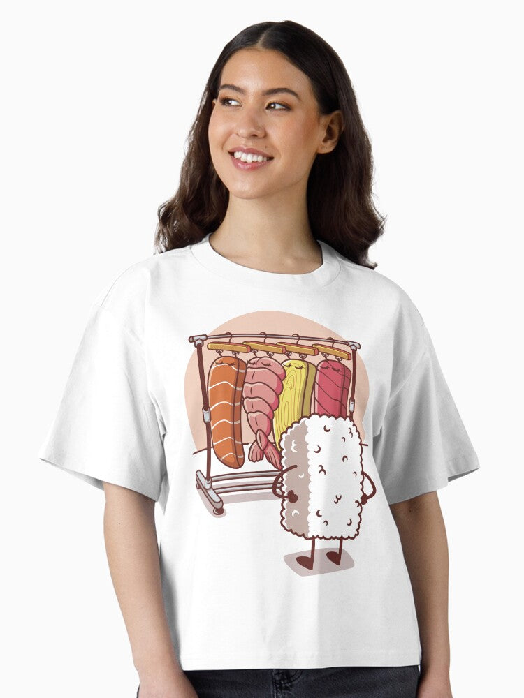 Sushi Wardrobe v2 Boxy T Shirt Boxy T Shirt Premium Print Gift Ready