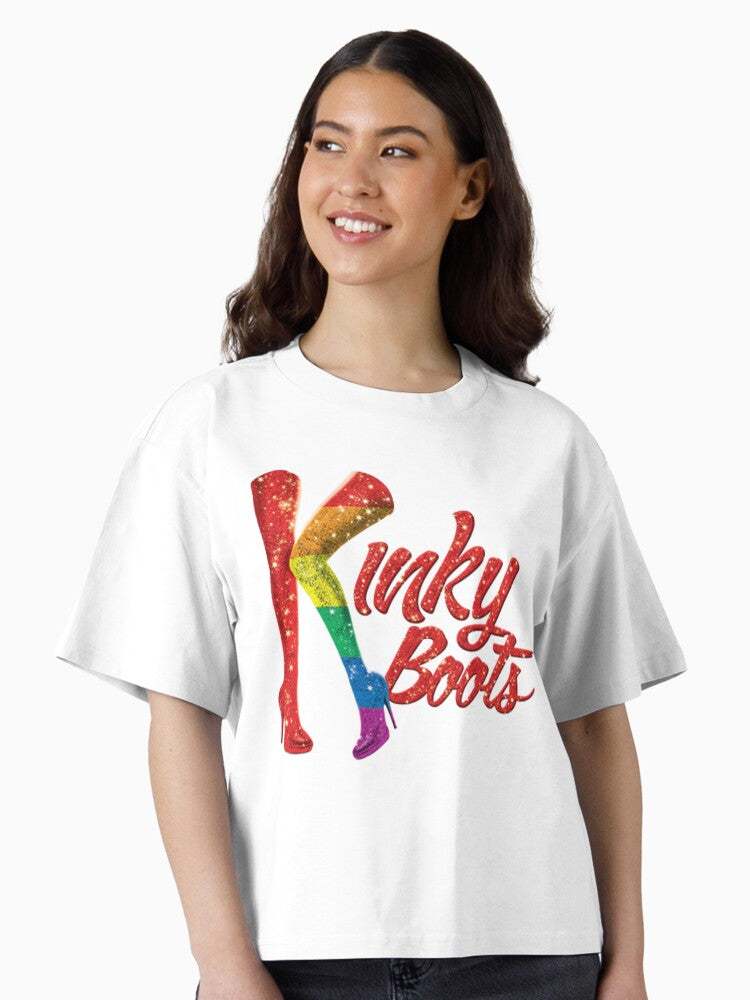 Kinky Boots Pride Logo 2 Boxy T Shirt Boxy T Shirt Premium Print Boxy Fit