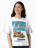 1970 Monaco Grand Prix Racing Poster Boxy T Shirt Boxy T Shirt Premium Print Relaxed Style