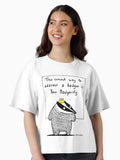Badgersty Boxy T Shirt Boxy T Shirt Premium Print Boxy Fit