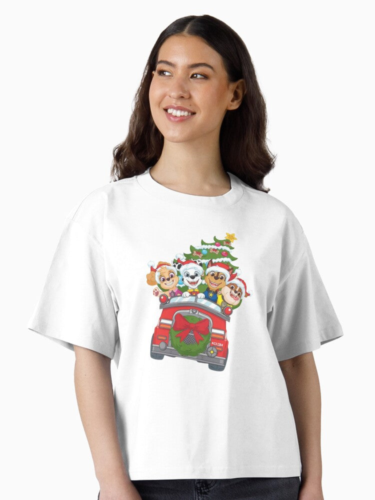 pups Boxy T Shirt Boxy T Shirt Streetwear Style Daily Wear
