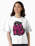 Eat The Rich Boxy T Shirt Boxy T Shirt Viral TikTok Daily Wear