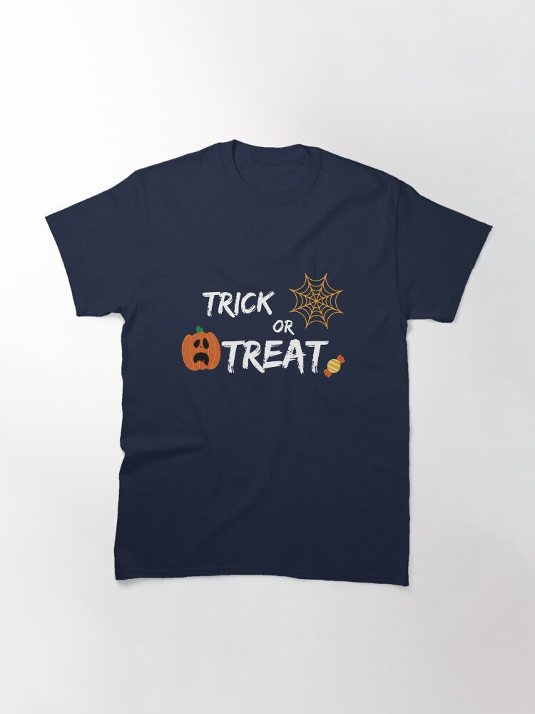 Trick Or Treat Halloween Design Classic T Shirt Gift Ready 3