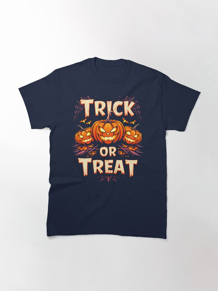 Trick Or Treat Halloween Pumpkin Classic T Shirt Minimal Style