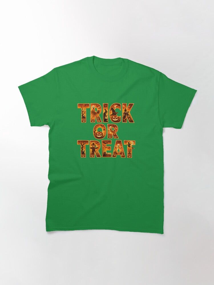 Trick Or Treat Halloween Classic T Shirt Everyday Wear