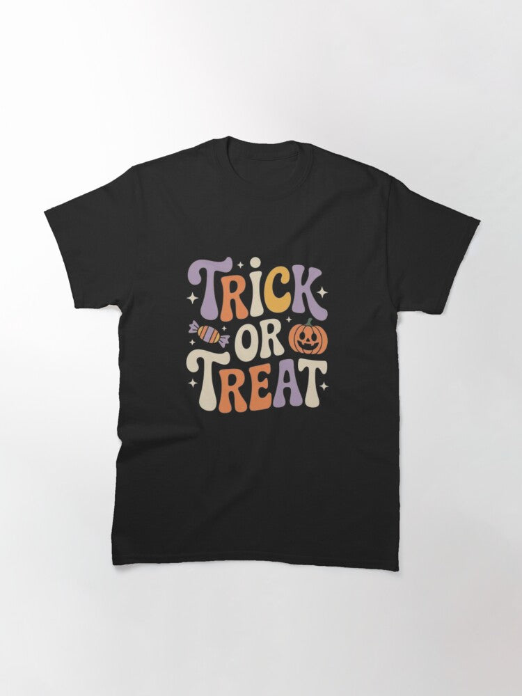 Trick Or Treat Citrouille Et Bonbon Halloween Colore Classic T Shirt Gift Ready
