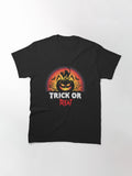 Halloween Trick Or Treat Classic T Shirt Premium Print 4
