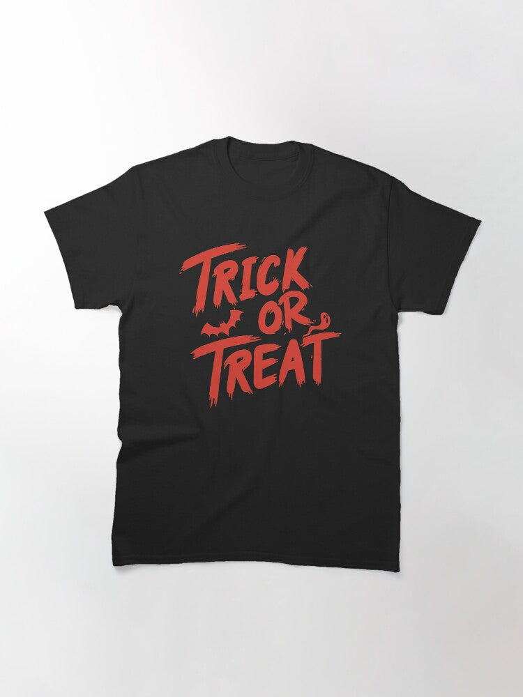 Scary Halloween Trick Or Treat Classic T Shirt Premium Print