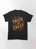 Trick Or Treat Halloween Classic T Shirt Minimal Style 2