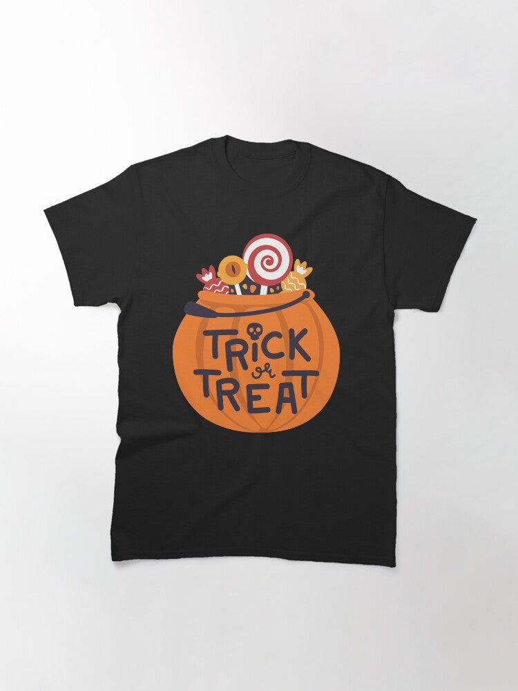 Trick Or Treat Halloween Simple Design Classic T Shirt Gift Ready