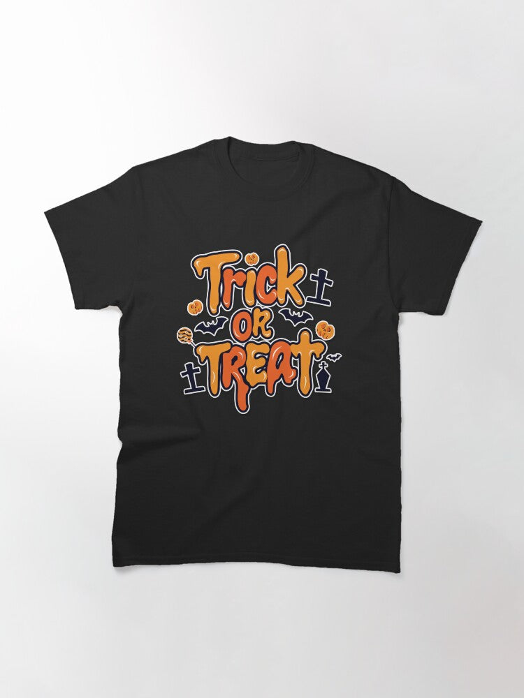 Trick Or Treat Scary Halloween Party Costume Classic T Shirt Clean Design