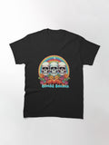 Spooky Season Hippie Retro Skull Vibes Classic T Shirt