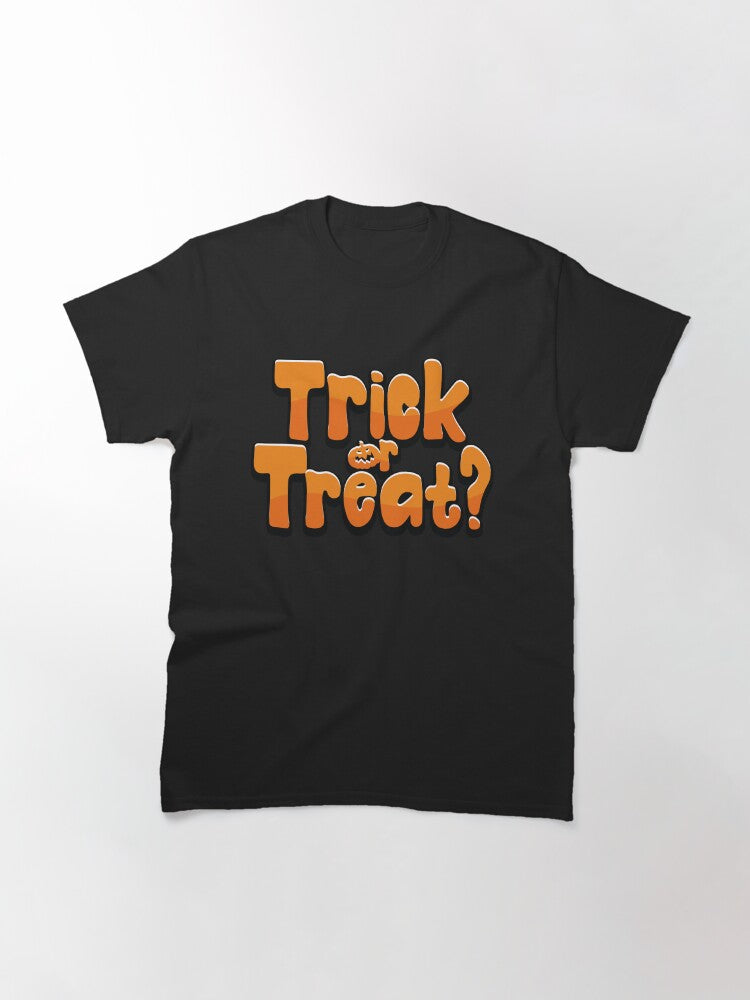 Trick Or Treat Funny Halloween Quote Night Classic T Shirt Premium Print