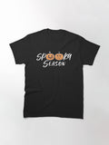 Spooky Season Halloween Jack Olanterns Design Dark Classic T Shirt