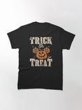 Vintage Trick Treat Pumpkin Halloween Classic T Shirt US Trend