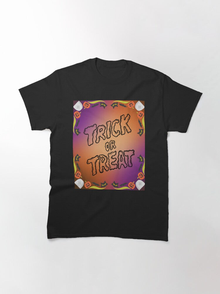 Trick Or Treat Classic T Shirt Clean Design 34