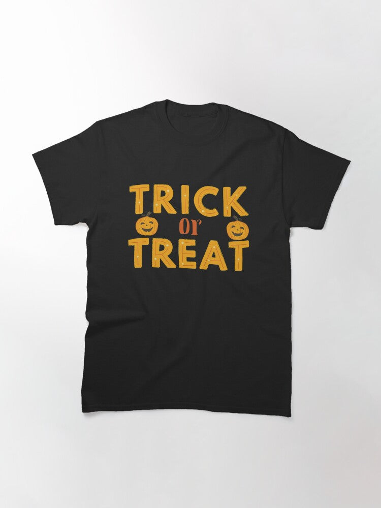 Trick Or Treat Classic T Shirt Minimal Style 14