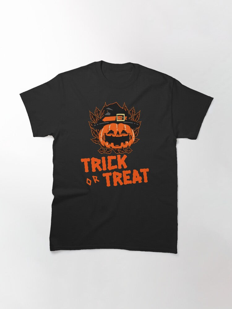 Halloween Trick Or Treat Classic T Shirt Premium Print 7