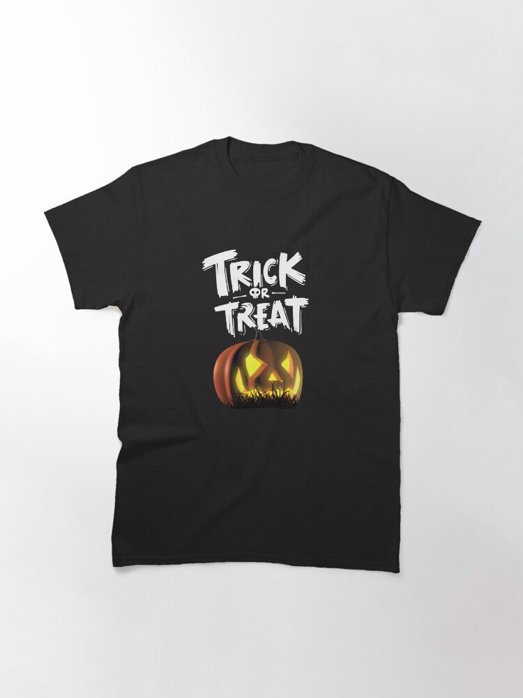 Trick Or Treat Pumpkin Classic T Shirt Minimal Style