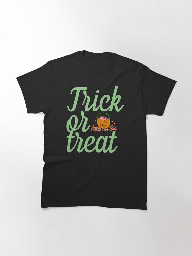 Trick Or Treat Classic T Shirt Clean Design 13
