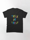 Trick Or Treat Happy Halloween Spooky Classic T Shirt Everyday Wear