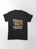 Trick Or Treat Pumpkin Halloween Classic T Shirt Everyday Wear