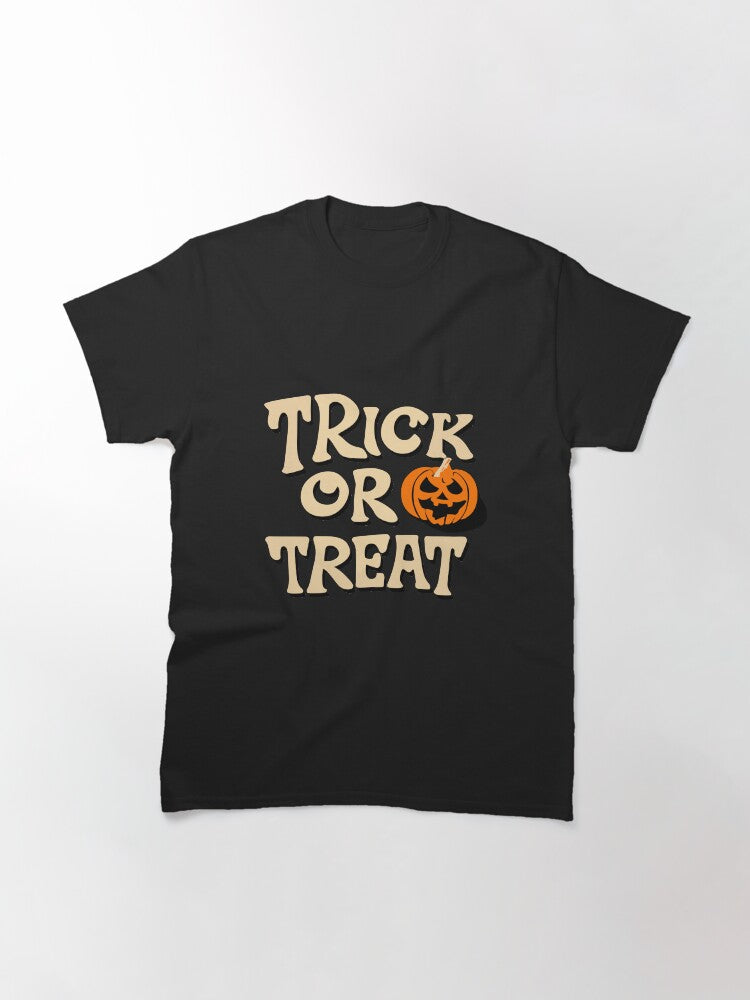 Trick Or Treat Pumpkin Halloween Classic T Shirt Everyday Wear