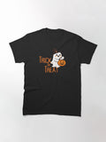 Trick Or Treat Ghost Classic T Shirt Clean Design