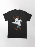 Cute And Creepy Halloween Ghost Spooky Season Halloween Spirit Classic T Shirt