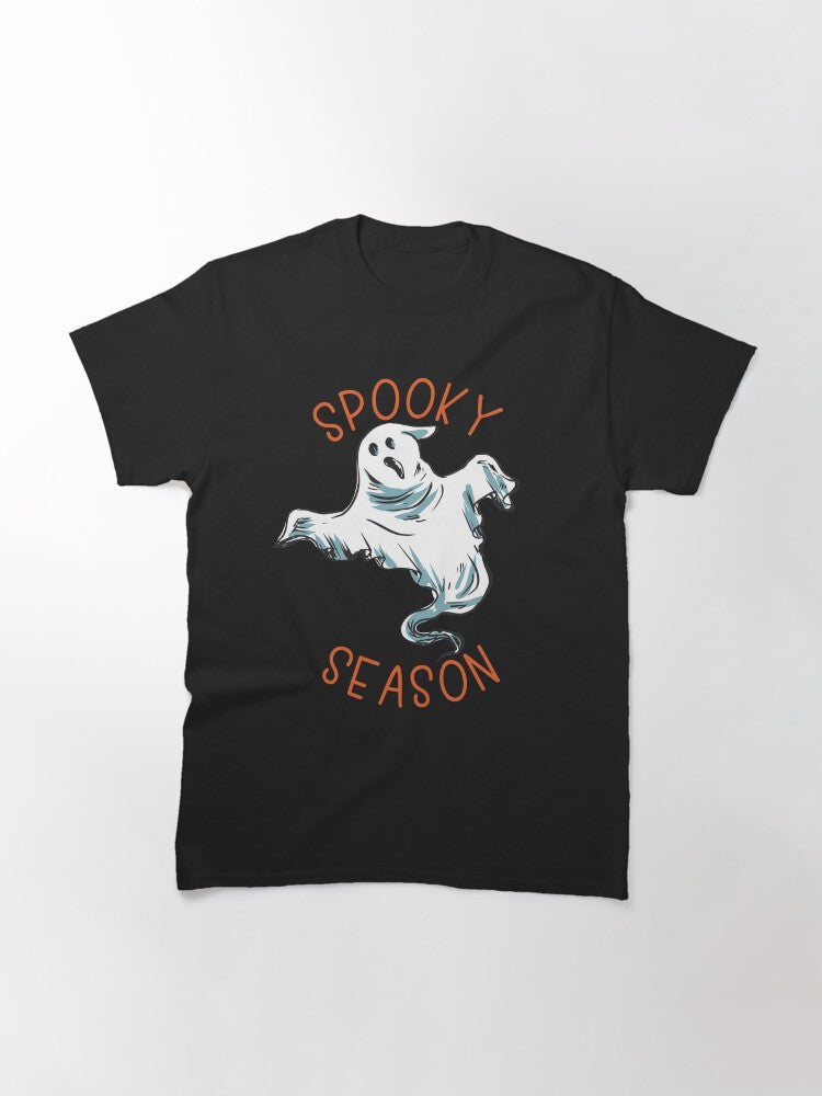 Cute And Creepy Halloween Ghost Spooky Season Halloween Spirit Classic T Shirt