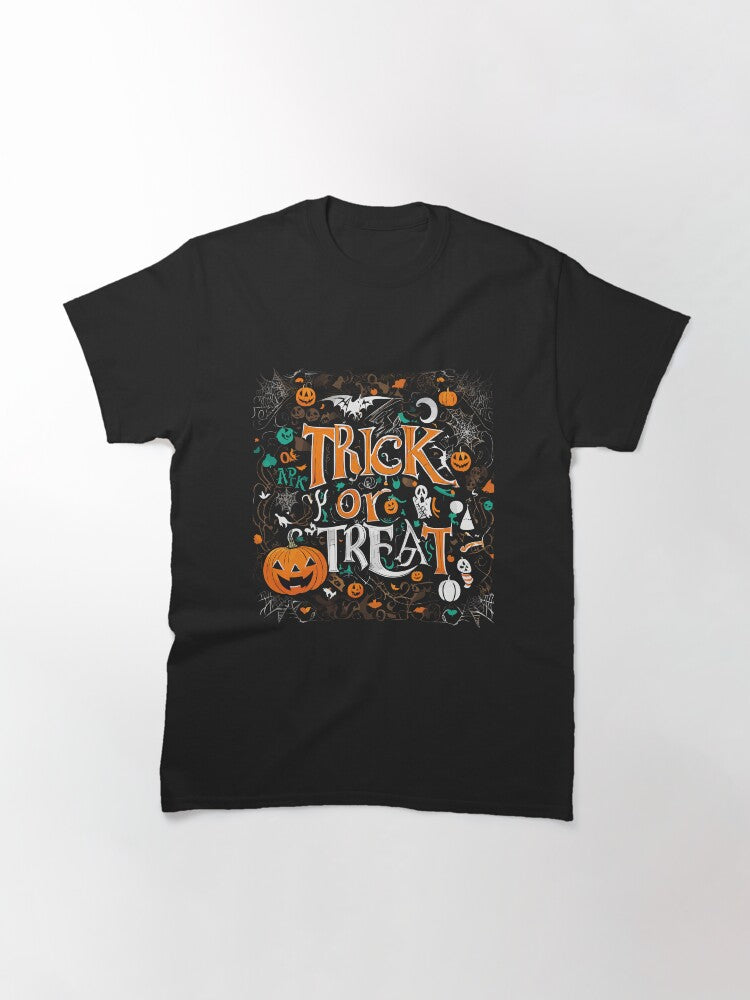 Halloween Trick Or Treat Classic T Shirt Premium Print