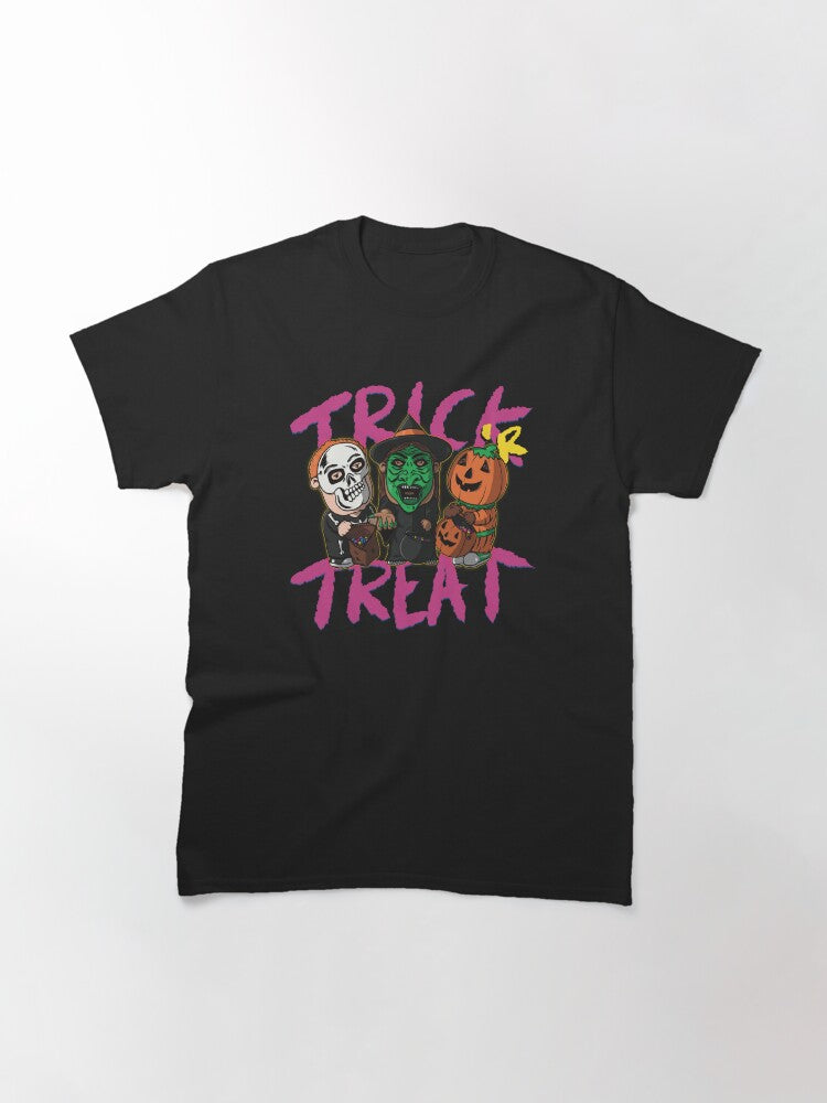 Trick Or Treaters W Text Classic T Shirt US Trend