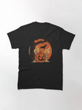 Vintage Pumpkin Scene Halloween Classic T Shirt
