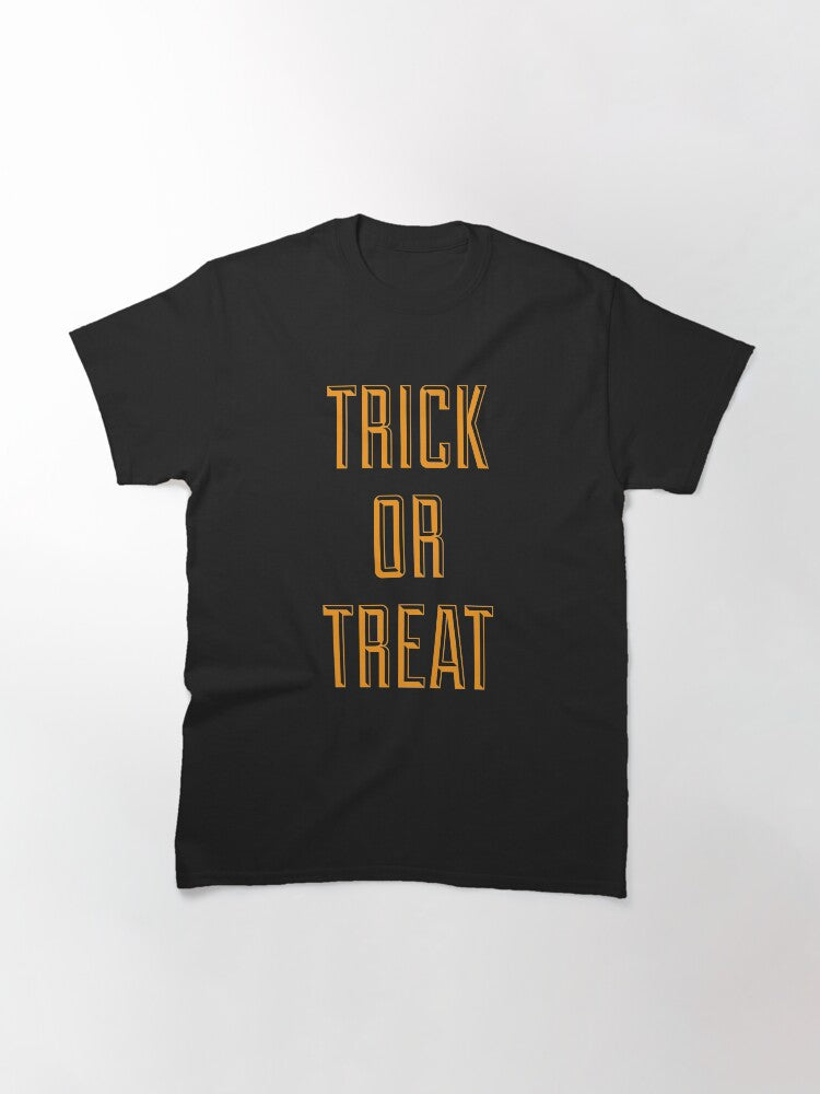 Trick Or Treat T Shirt Halloween Funny Classic Premium Print