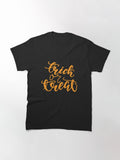Trick Or Treat Halloween Classic T Shirt Minimal Style 4