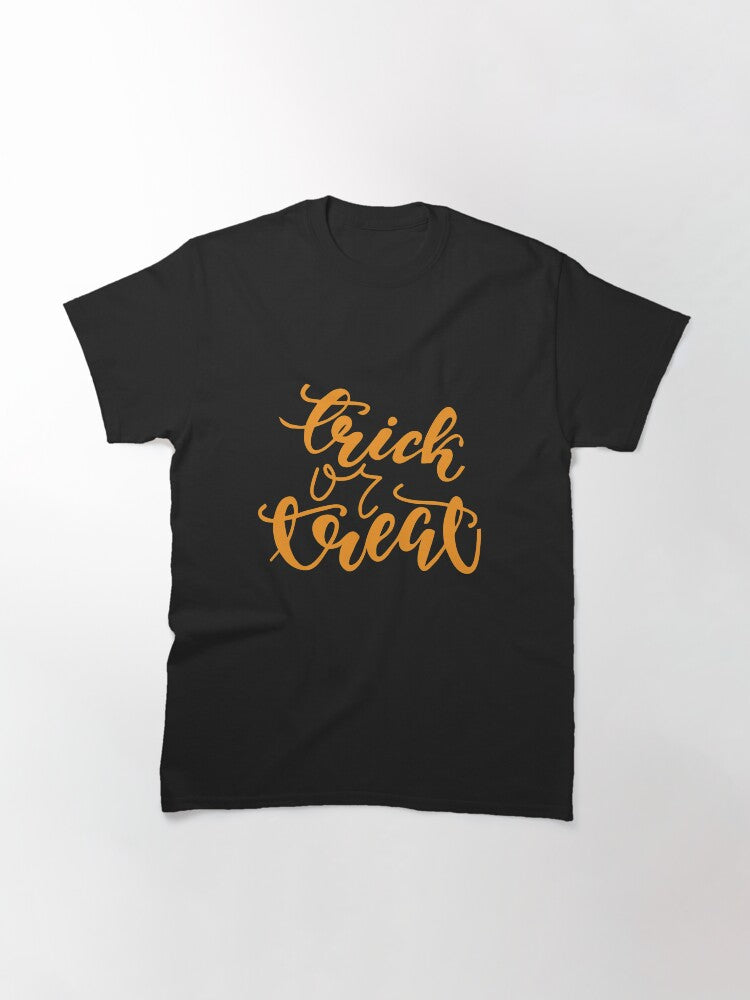 Trick Or Treat Halloween Classic T Shirt Minimal Style 4