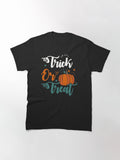 Trick Or Treat Halloween Classic T Shirt Clean Design 3
