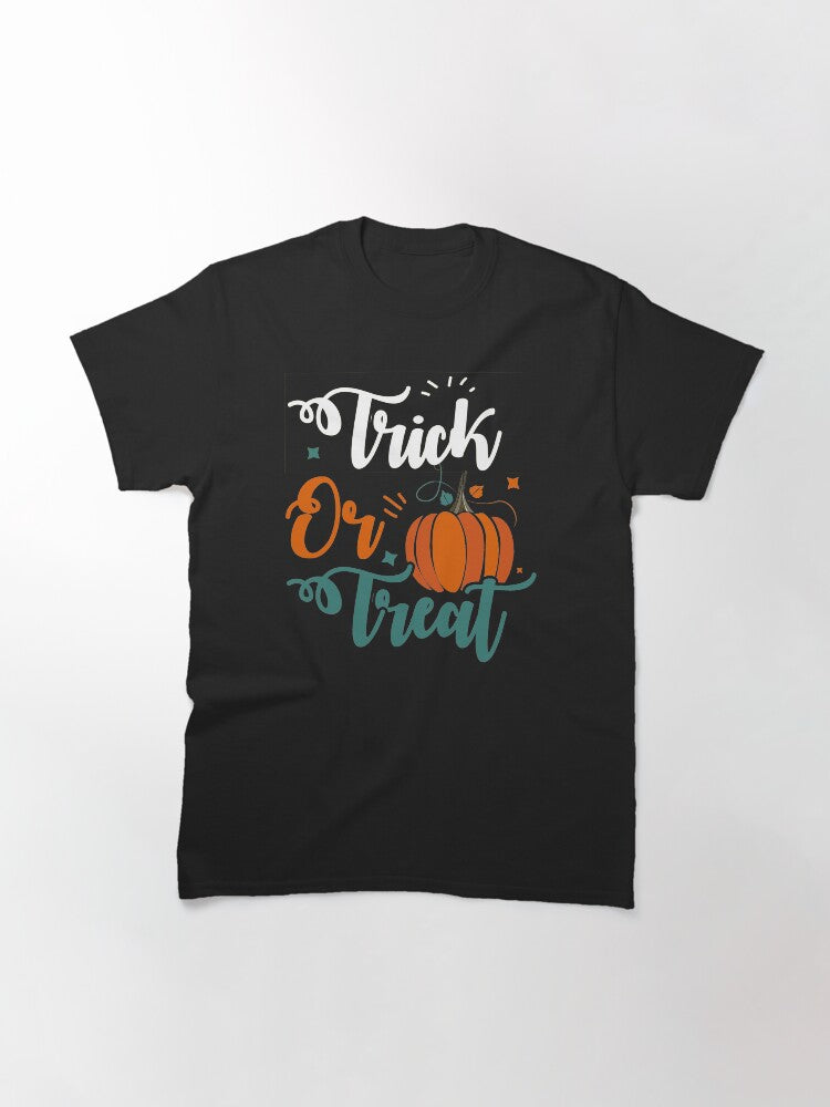 Trick Or Treat Halloween Classic T Shirt Clean Design 3
