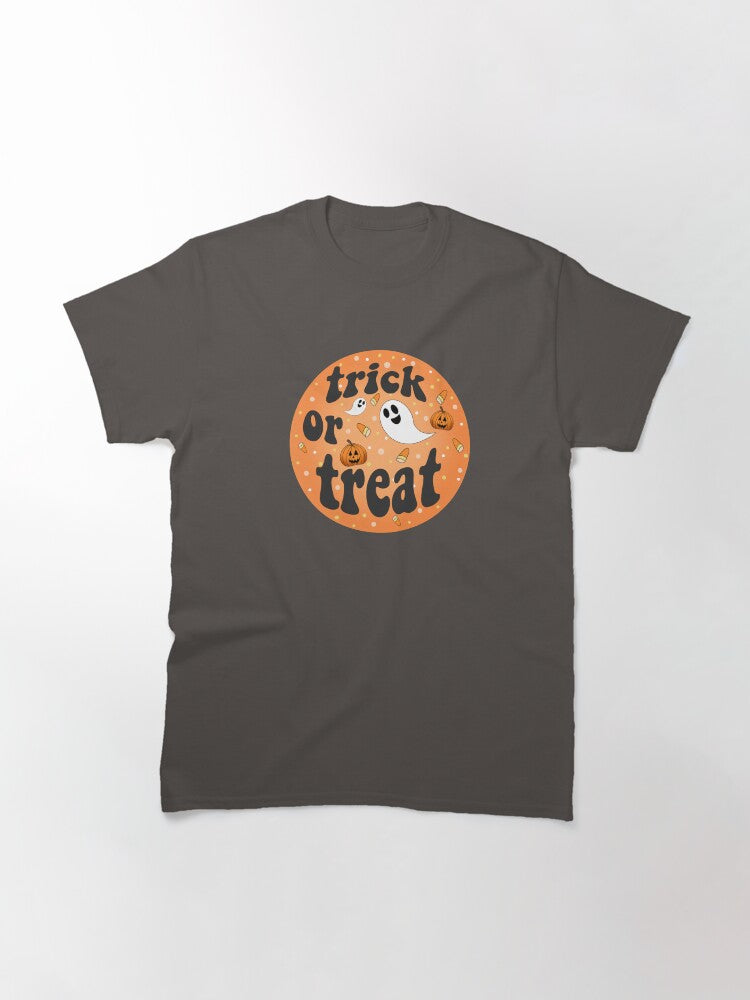 Trick Or Treat Classic T Shirt Everyday Wear 34