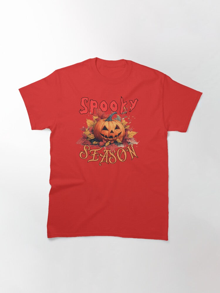 Spooky Season S Here Wrapped In Leaves Of Autumn Cheer Classic T Shirt